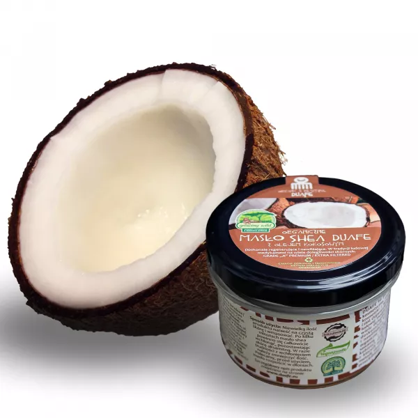 Masło shea białe z olejem kokosowym 100 gr