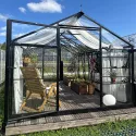 Szklarnia ROA Luxury EHLB 2.5, typu oranżeria, wykonana z ocynkowanej ogniowo stali i monolitycznego poliwęglanu, przezroczysta i bardzo odporna