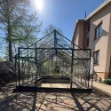 Szklarnia ROA Luxury EHLB 4.0 DD, typu oranżeria, wykonana z ocynkowanej ogniowo stali i monolitycznego poliwęglanu, przezroczysta i bardzo odporna