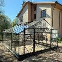 Szklarnia ROA Luxury EHLB 4.0 DD, typu oranżeria, wykonana z ocynkowanej ogniowo stali i monolitycznego poliwęglanu, przezroczysta i bardzo odporna
