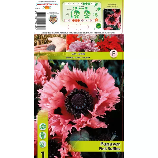Mak ogrodowy Pink Ruffles