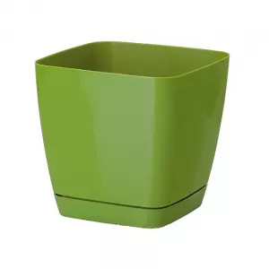 Doniczka kwadratowa Toscana 13 zielona