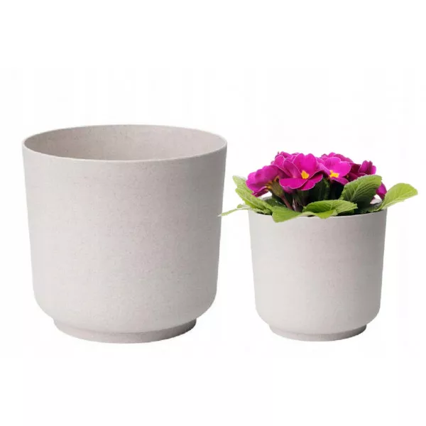 Doniczka Satina Eco Recycled 15 biała