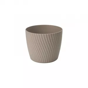 Doniczka Mika Eco Wood 13 brązowa