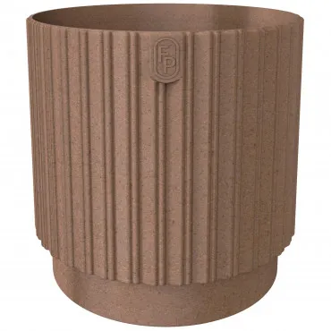 Doniczka Mika Cyli Petit Eco Wood 14 brązowa
