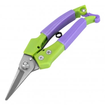 Sekator do przycinania kwiatów VM, z gumowaną rączką plastikową - 190 mm