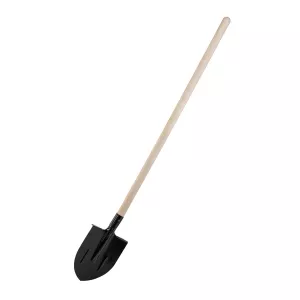 Łopata usztywniająca żebrowana z ergonomicznym trzonkiem wiązowym 210×285 mm