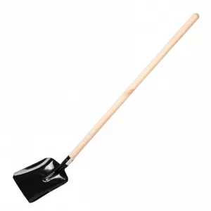 Łopata żebrowana usztywniająca z ergonomicznym trzonkiem z wiązu 235×275mm