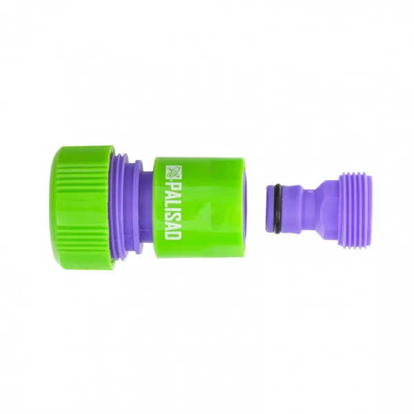 Plastikowy adapter z gwintem męskim do węża 3/4" - 3/4"