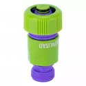 Plastikowy adapter z gwintem męskim do węża 3/4" - 3/4"
