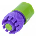Plastikowy adapter z gwintem męskim do węża 3/4" - 3/4"