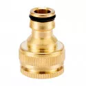 Złącze węża mosiężne z gwintem żeńskim - 1/2" - 3/4"