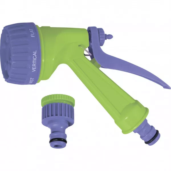 Zestaw nawadniający - wąż spiralny 7,5 mx 10 mm, adapter plastikowy 1/2"-3/4"
