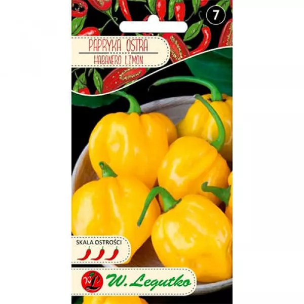 Ostre papryczki cytrynowe Habanero Ostre papryczki cytrynowe Habanero