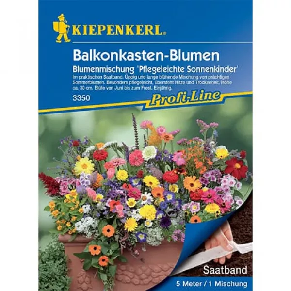 Rośliny balkonowe, taśma nasienna