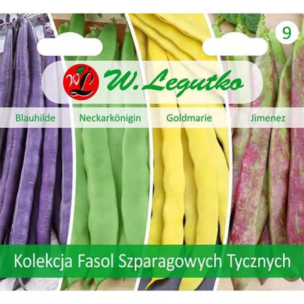 Kolekcja zielonej fasolki, opakowanie 4 odmian
