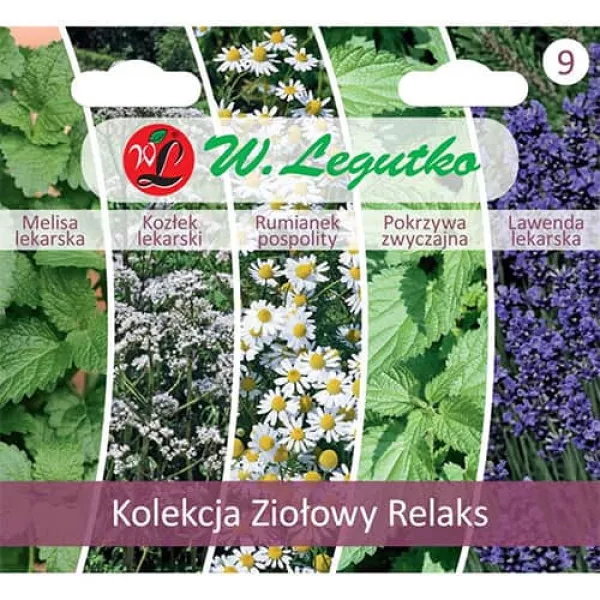 Kolekcja roślin relaksacyjnych, opakowanie zawierające 5 odmian