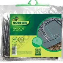 Metalowe klipsy Fixsol XL do mocowania folii i siatek, 20 x 25 cm, zestaw 20 szt.