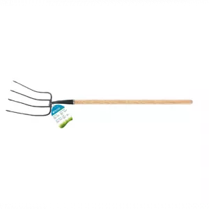 Widły do siana z kutego żelaza z drewnianą rączką - 210х300х1480 mm
