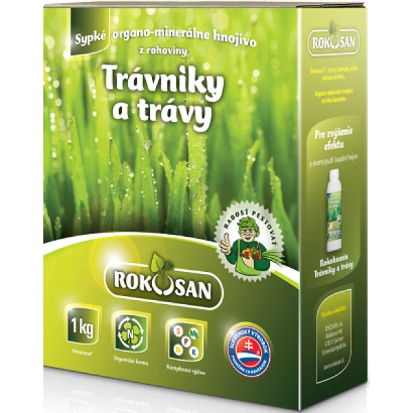 Organiczny nawóz stały do trawników i traw ozdobnych Rokosan