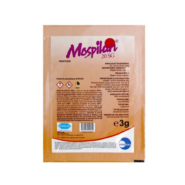 Mospilan 20 SG Insektycyd 3 gr